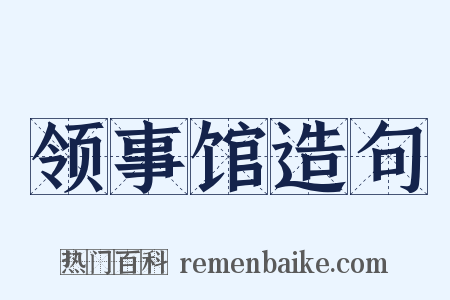 领事馆造句是什么意思的图片